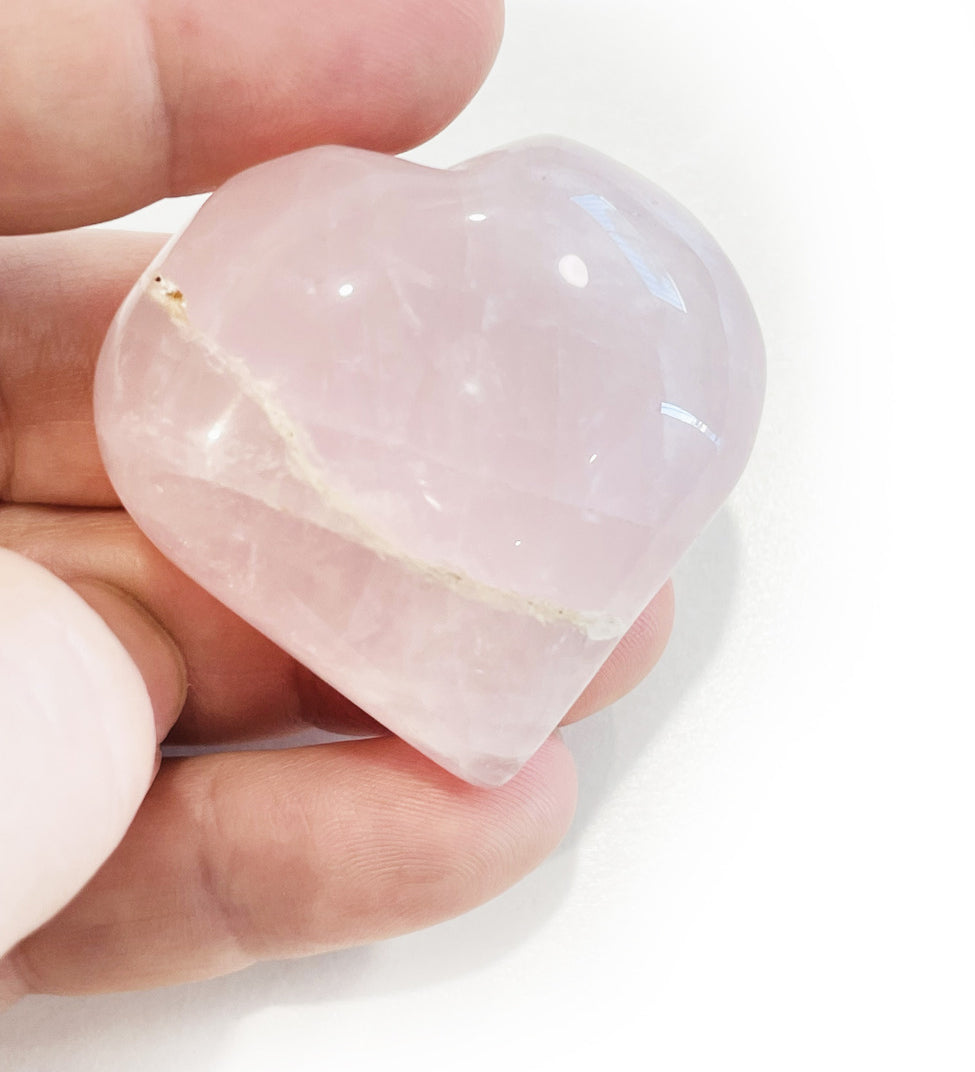 rose quartz heart